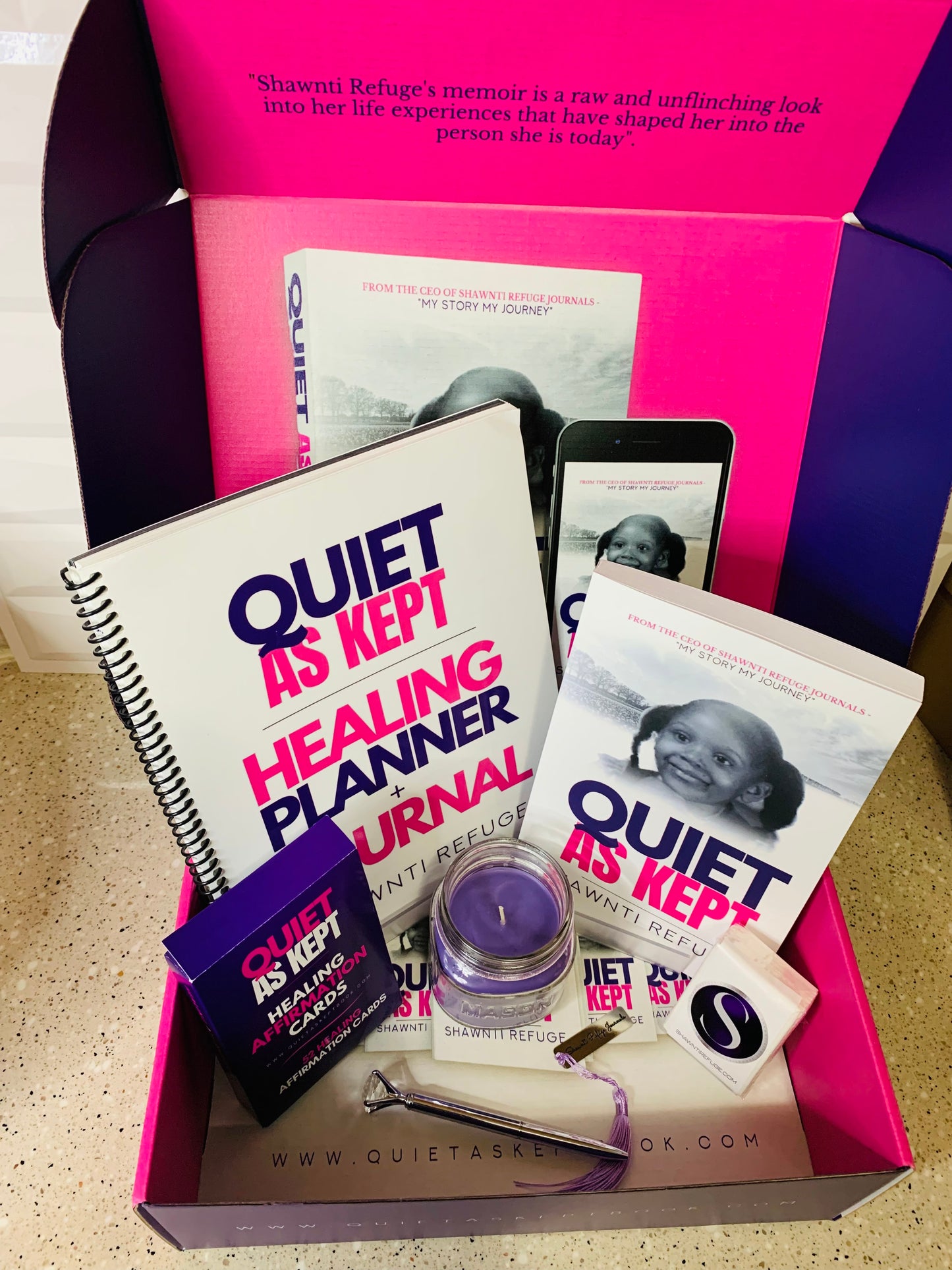 Quiet As Kept Essentials Self-Care Box | Shawnti Refuge