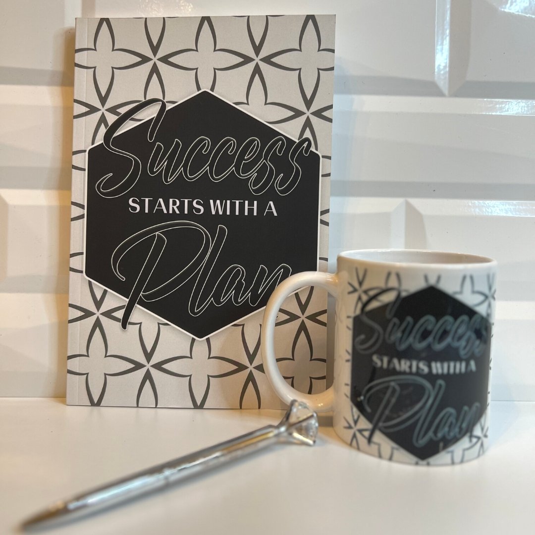 Success Starts With a Plan Guided Journal & Mug Gift Set - Shawnti Refuge Journals