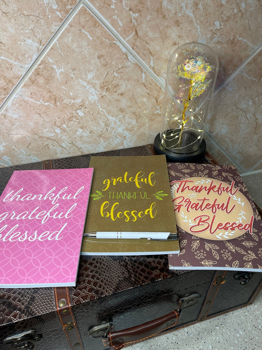 Thankful Grateful Blessed Guided Journal - Shawnti Refuge Journals